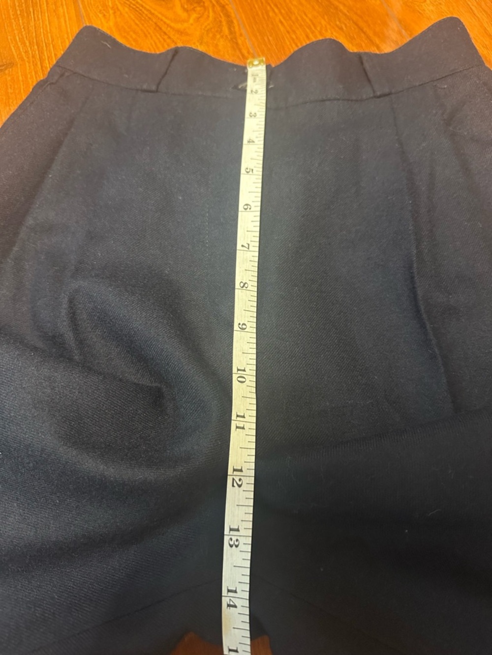 Vintage Jennifer Moore Classics Wool Pants Navy High Waist Pleated Size 6 - Picture 11 of 11